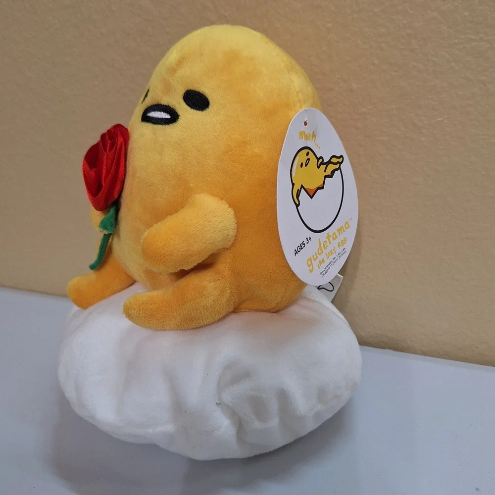 Sanrio Gudetama Plush Lazy Egg Rose Cloud Cushion 8